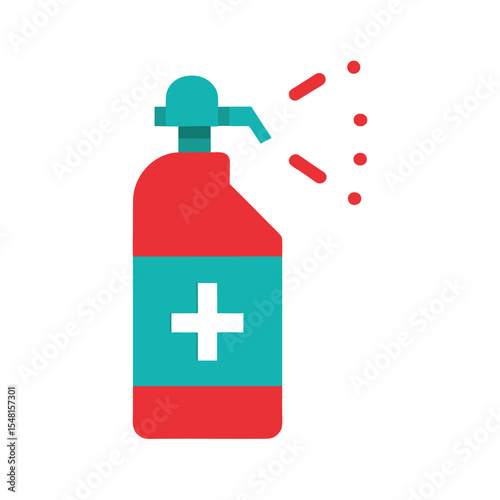 Spray Bottle of Disinfectant or Sanitizer
