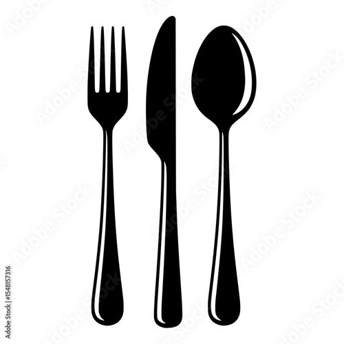 Spoon frok and knife icon