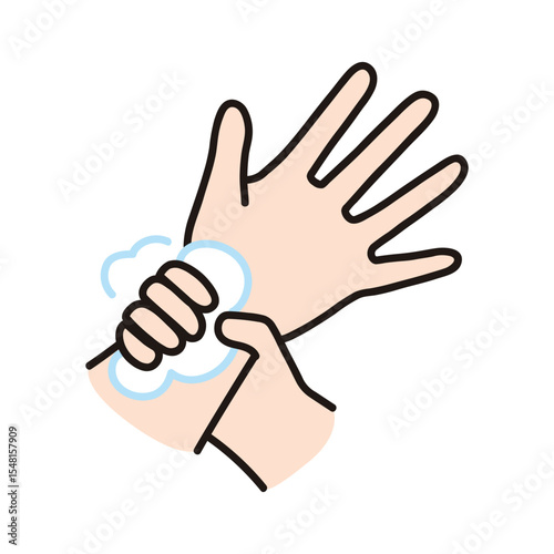 Hand Wash Vector Illustration – Clean Hands Hygiene Concept
Flat design, suitable for infographics, posters, web banners, and educational materials.