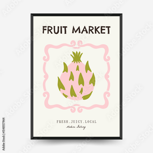 Abstract fruits and vegetables posters template. Modern trendy minimalist. Healthy Food. Hand drawn design for wallpaper, wall decor, print, postcard, cover, template, banner.