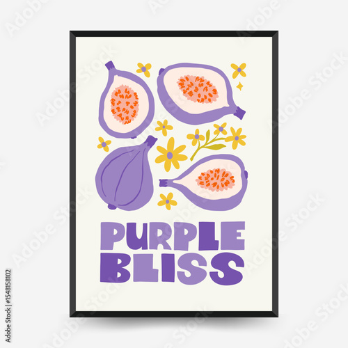 Abstract fruits and vegetables posters template. Modern trendy minimalist. Healthy Food. Hand drawn design for wallpaper, wall decor, print, postcard, cover, template, banner.