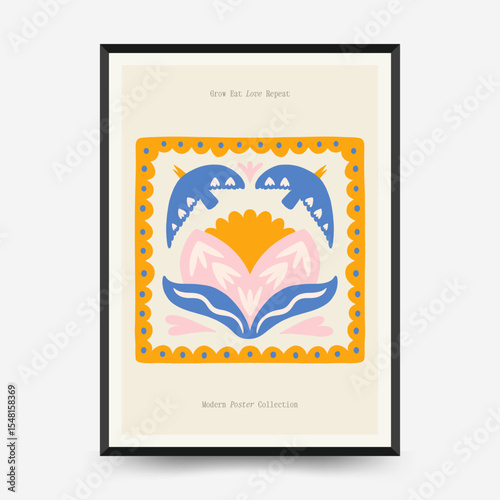 Abstract fruits and vegetables posters template. Modern trendy minimalist. Healthy Food. Hand drawn design for wallpaper, wall decor, print, postcard, cover, template, banner.
