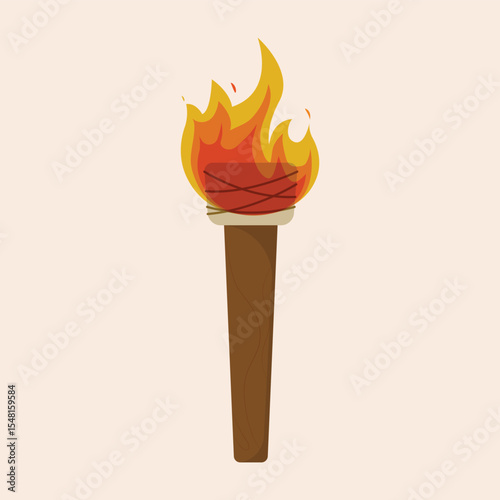 Torch Icon Vector Design.