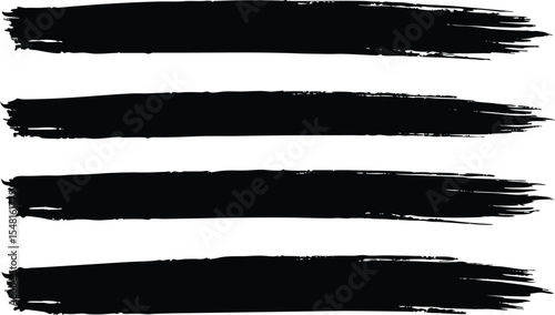 Brush strokes. Texture brushes and modern grunge brush lines. An element of the artistic design of the brush for the design of the frame. Blobs or stripes.