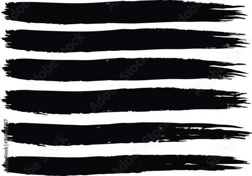 Brush strokes. Texture brushes and modern grunge brush lines. An element of the artistic design of the brush for the design of the frame. Blobs or stripes.