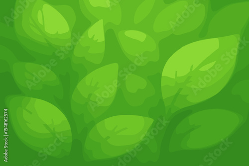 Soft Focus Green Leaves Seamless Pattern. Natural Botanical Foliage Background. Fresh Abstract Nature Texture. Eco Friendly Spring Vector Wallpaper. Organic Plant Garden Design Illustration