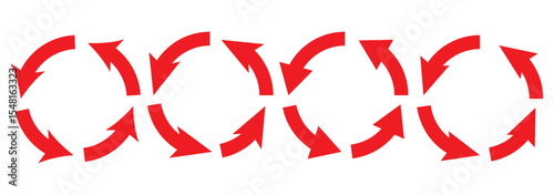 Refresh vector icon set black filled and outlined style. refresh, restart or reload vector symbol.