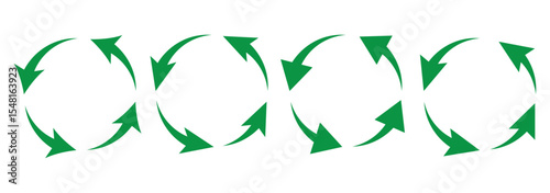 circle arrow icon isolated on white background .