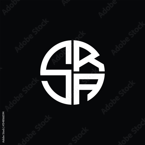 SRA logo SRA icon SRA monogram SRA letter minimalist Circle flat Unique modern abstract logo design.