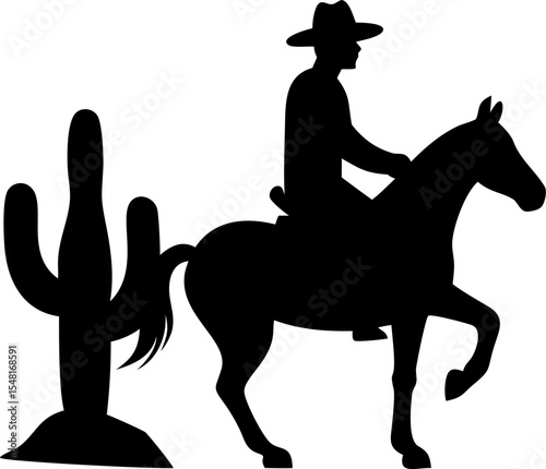 horse silhouette vector
