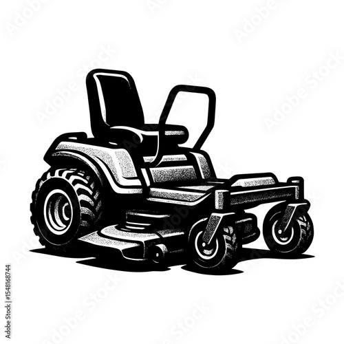 Zero Turn Lawn Mower Lawn Care silhouette 