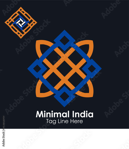 Minimalist Indian Geometric Pattern