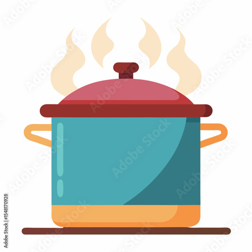 cooking pot vector illustration