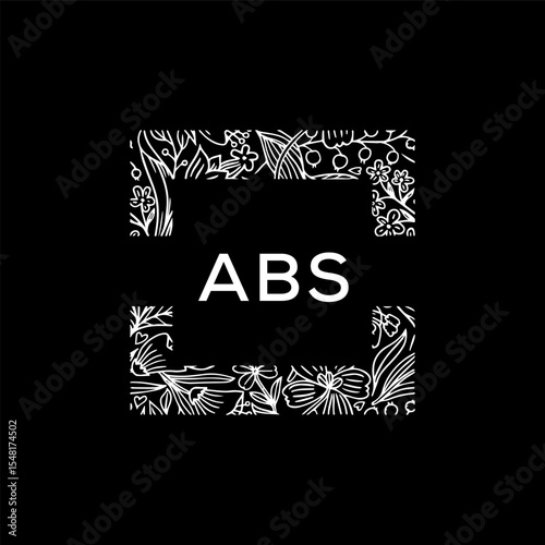 ABS Letter Initial Logo Design Template Vector Illustration