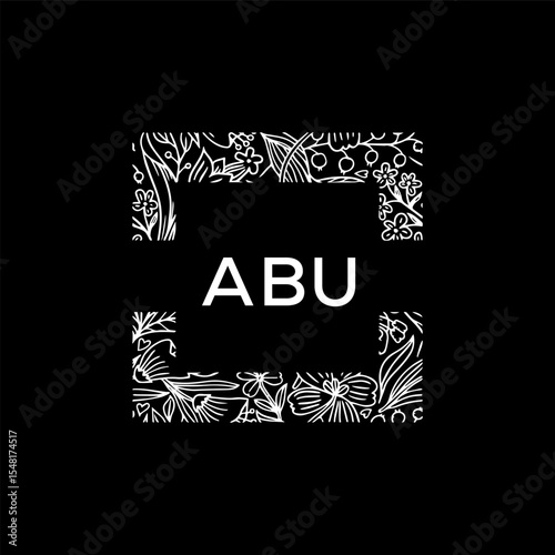 ABU Letter Initial Logo Design Template Vector Illustration