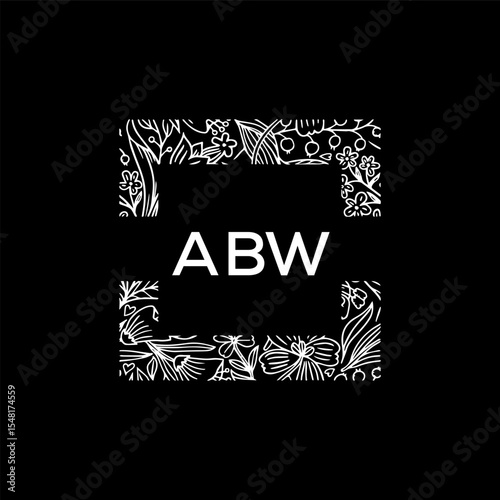 ABW Letter Initial Logo Design Template Vector Illustration