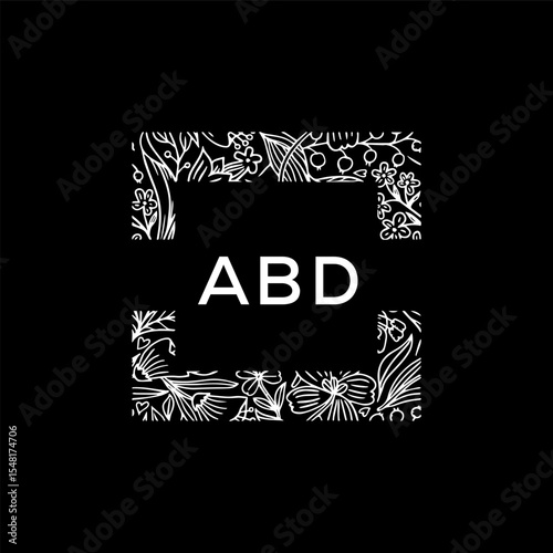 ABD Letter Initial Logo Design Template Vector Illustration