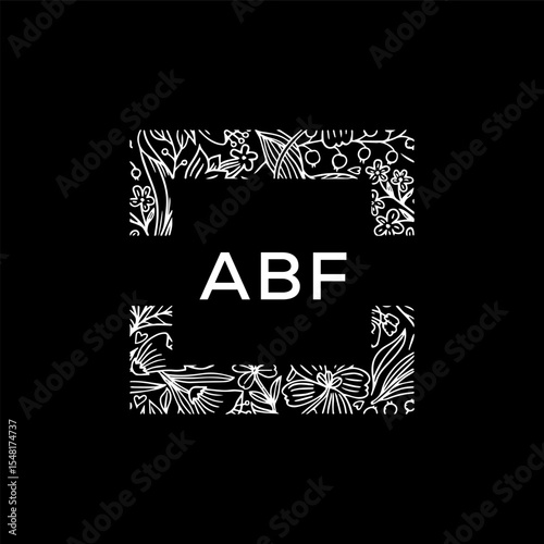 ABF Letter Initial Logo Design Template Vector Illustration