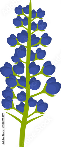 Blue leaf decoration