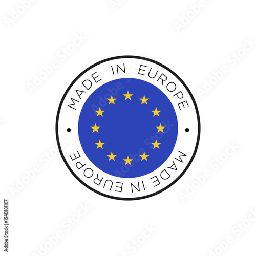 MADE IN EUROPE ICON VECTOR LOGO SYMBOL