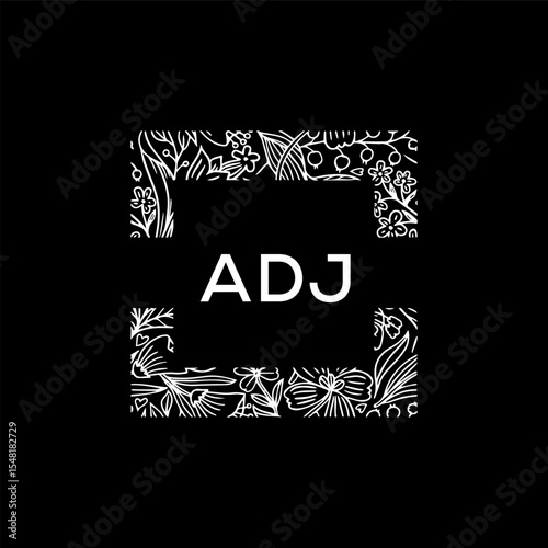 ADJ Letter Initial Logo Design Template Vector Illustration