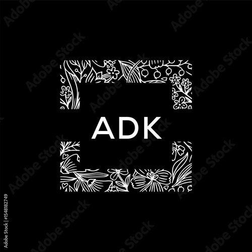 ADK Letter Initial Logo Design Template Vector Illustration