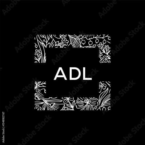 ADL Letter Initial Logo Design Template Vector Illustration