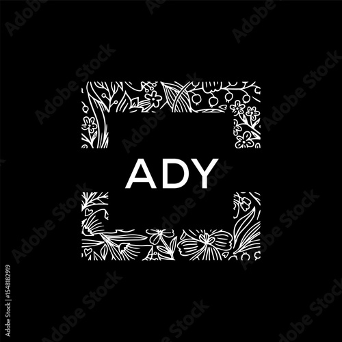 ADY Letter Initial Logo Design Template Vector Illustration