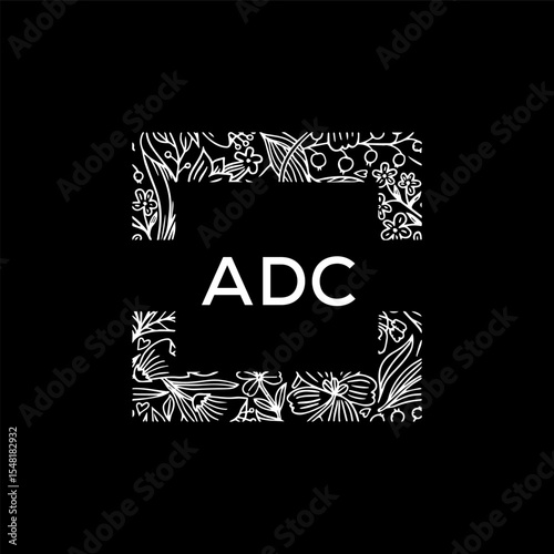 ADC Letter Initial Logo Design Template Vector Illustration