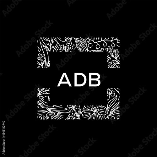 ADB Letter Initial Logo Design Template Vector Illustration