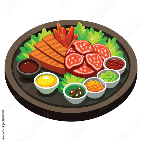 Korean BBQ platter