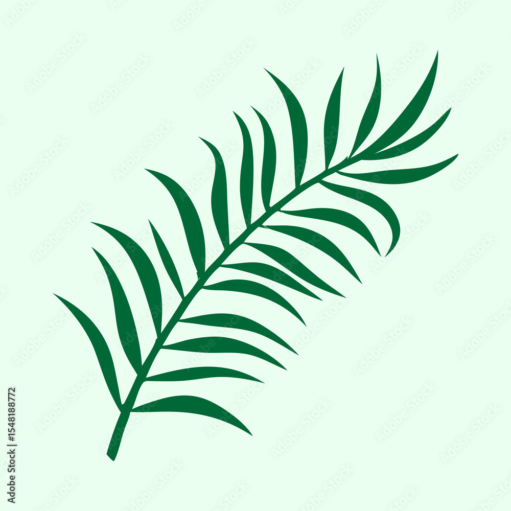 Naklejka premium Fern leaf vector illustration