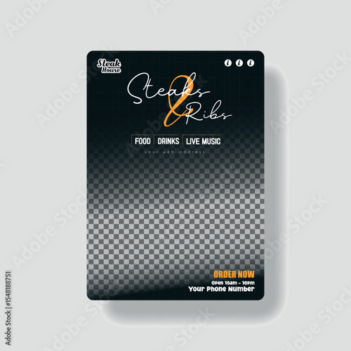 Steakhouse Supreme – A Cut Above the Rest Menu Template