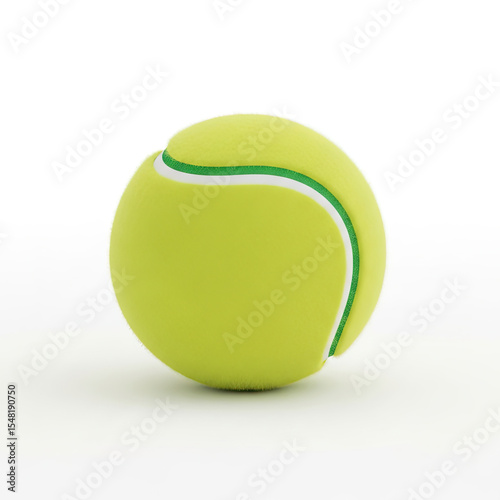 Tennis Ball: Close-Up View of a Vibrant Yellow Ball