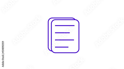 Glossy vector icon showing a paper clip on a document for office or web design use