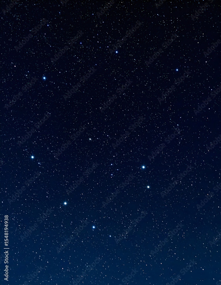 Fototapeta premium Ursa Major constellation shining brightly in the dark night sky