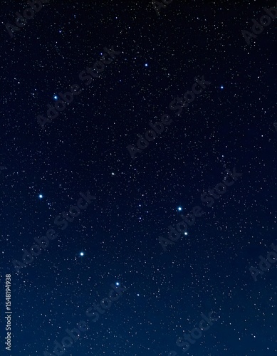 Ursa Major constellation shining brightly in the dark night sky