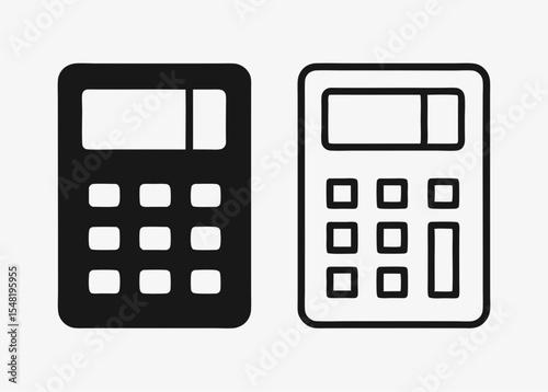 calculator icon set