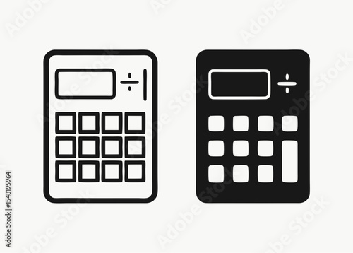 calculator icon set
