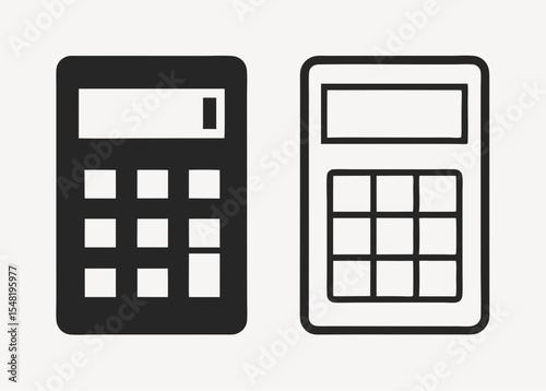 calculator icon set