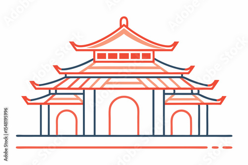 chinese temple icon