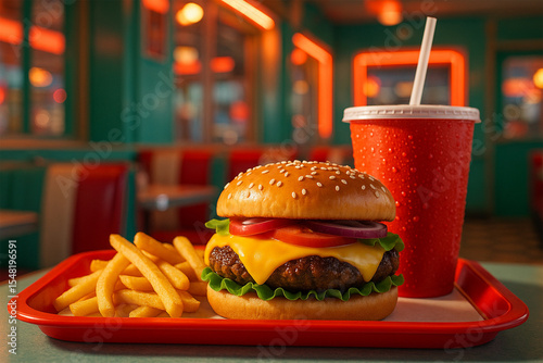 Retro Diner Feast
