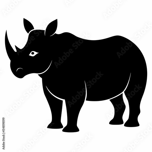 rhino silhouette vector