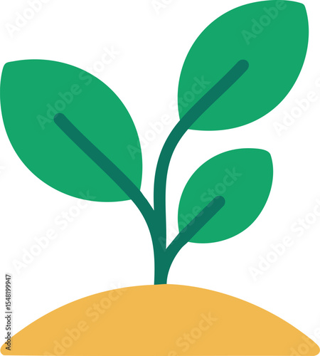 Vibrant Green Sprout Emerging from Soil Representing Growth Nature Ecology and New Beginnings