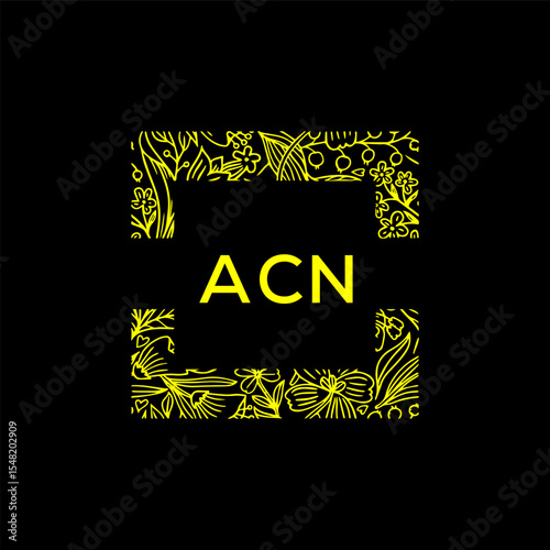 ACN Letter Initial Logo Design Template Vector Illustration