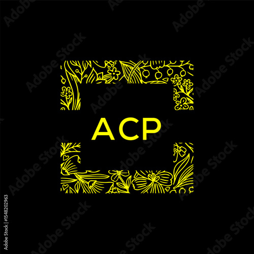 ACP Letter Initial Logo Design Template Vector Illustration