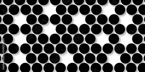 Black tiles wall. round marble textures, ball tiles. Top view pavement circle block black texture with seamless patterns floor background. Air Bubble wrap texture background. Textured Background.