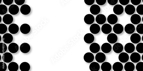 Black tiles wall. round marble textures, ball tiles. Top view pavement circle block black texture with seamless patterns floor background. Air Bubble wrap texture background. Textured Background.