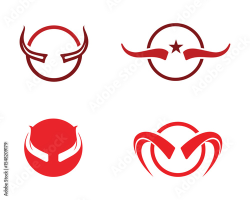 Devil horn Vector icon design illustration Template