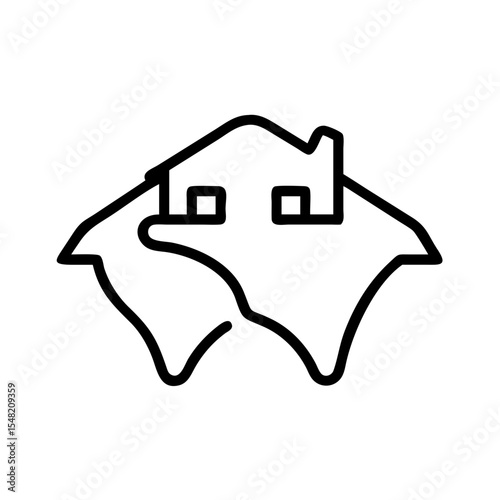 home on transparent background for web and graphic design